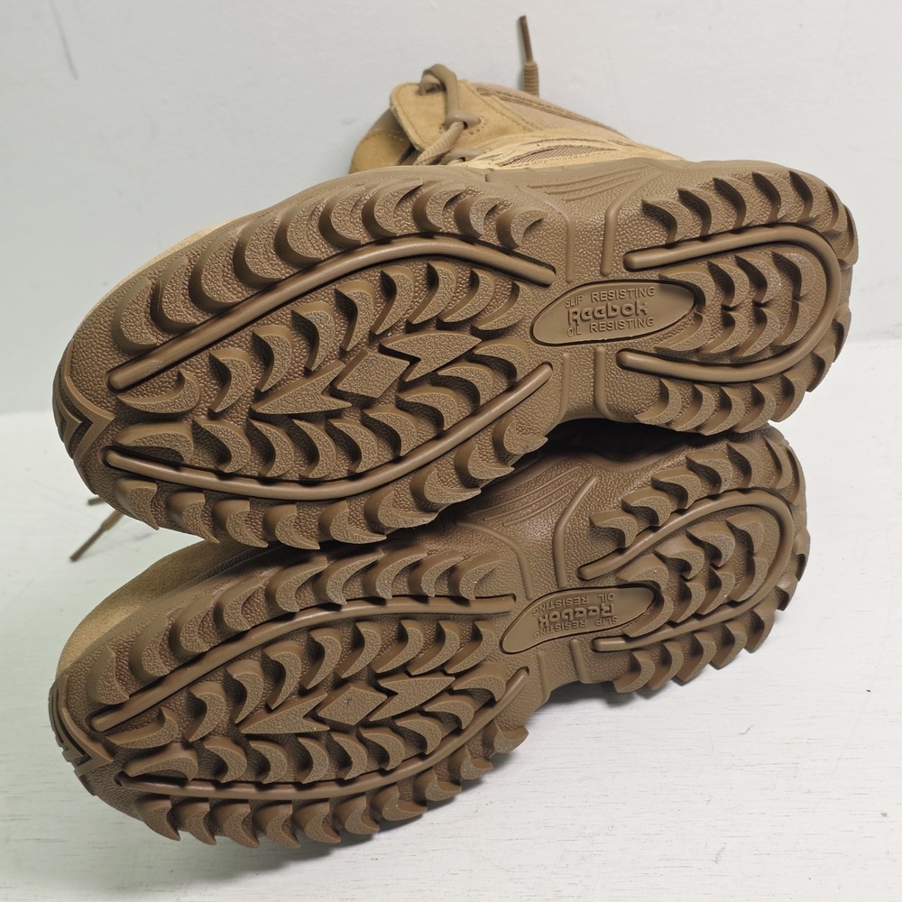 Reebok 8" Rapid Response RB Tactical Boot Coyote Side Zip Comp Toe 8" Sz 7 M - Picture 11 of 13